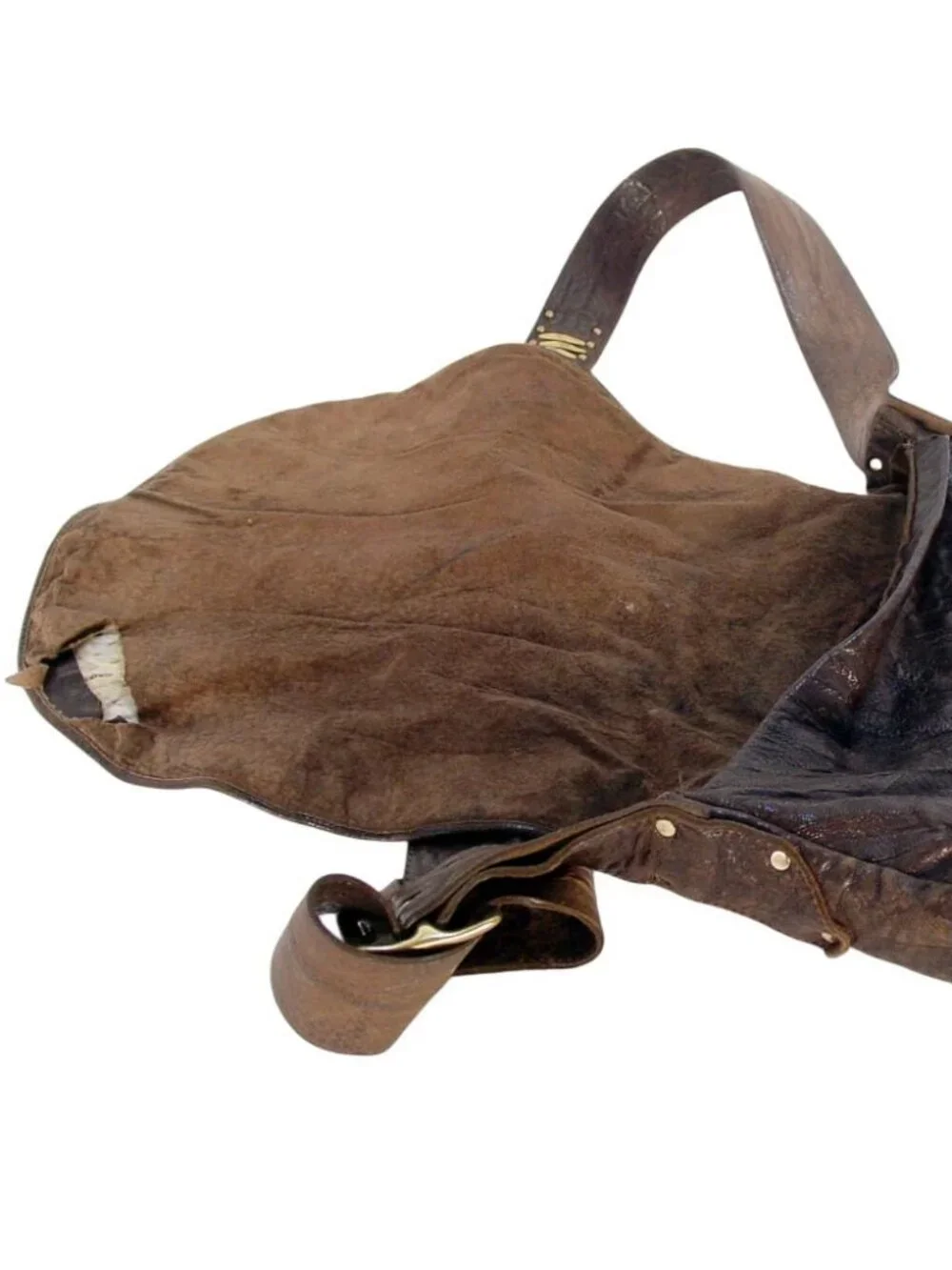 CALLEEN CORDERO Cleo Zara $895 Leather Messenger Crossbody Bag - Damaged - Picture 5 of 9